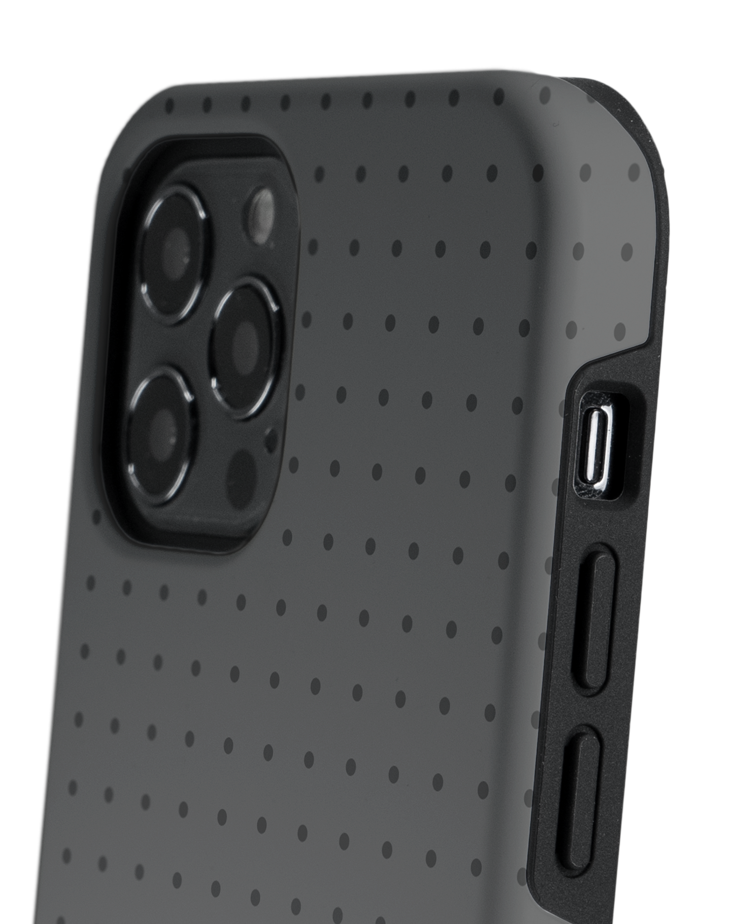 Dot Grid Grey Premium Phone Case Apple iPhone 12 Pro Max: Detail Shot 2