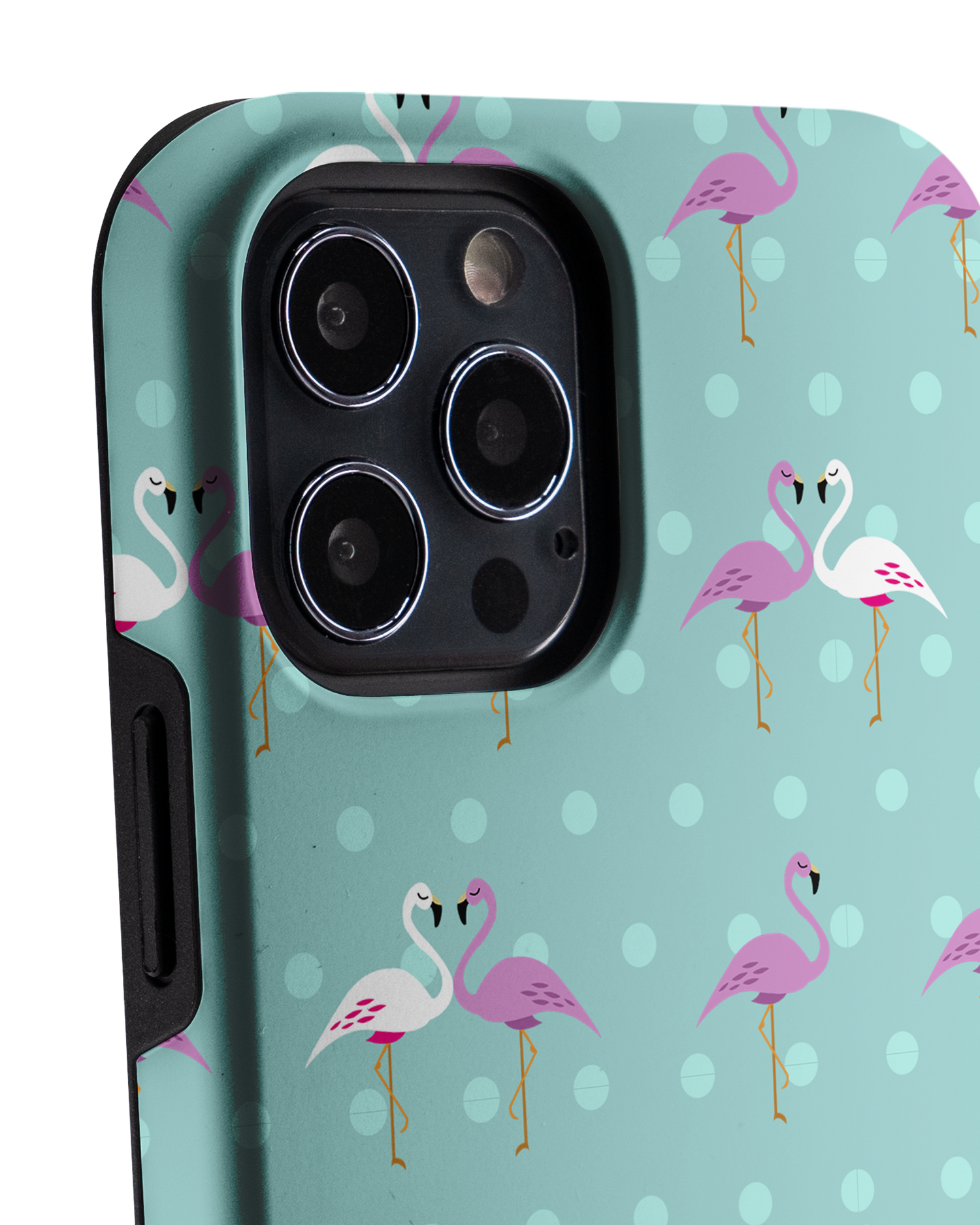 Two Flamingos Premium Phone Case Apple iPhone 12 Pro Max: Detail Shot 1