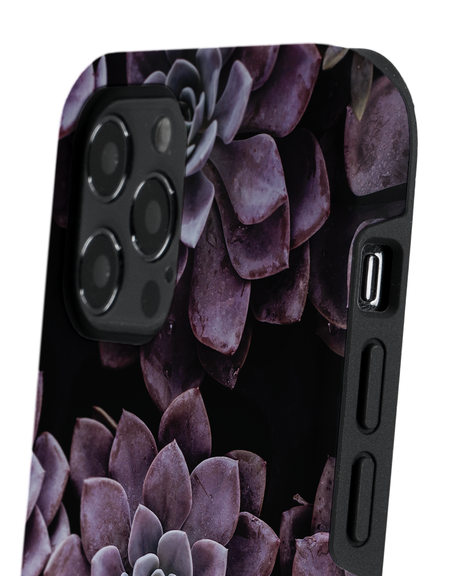 Purple Succulents Premium Phone Case Apple iPhone 12 Pro Max: Detail Shot 2