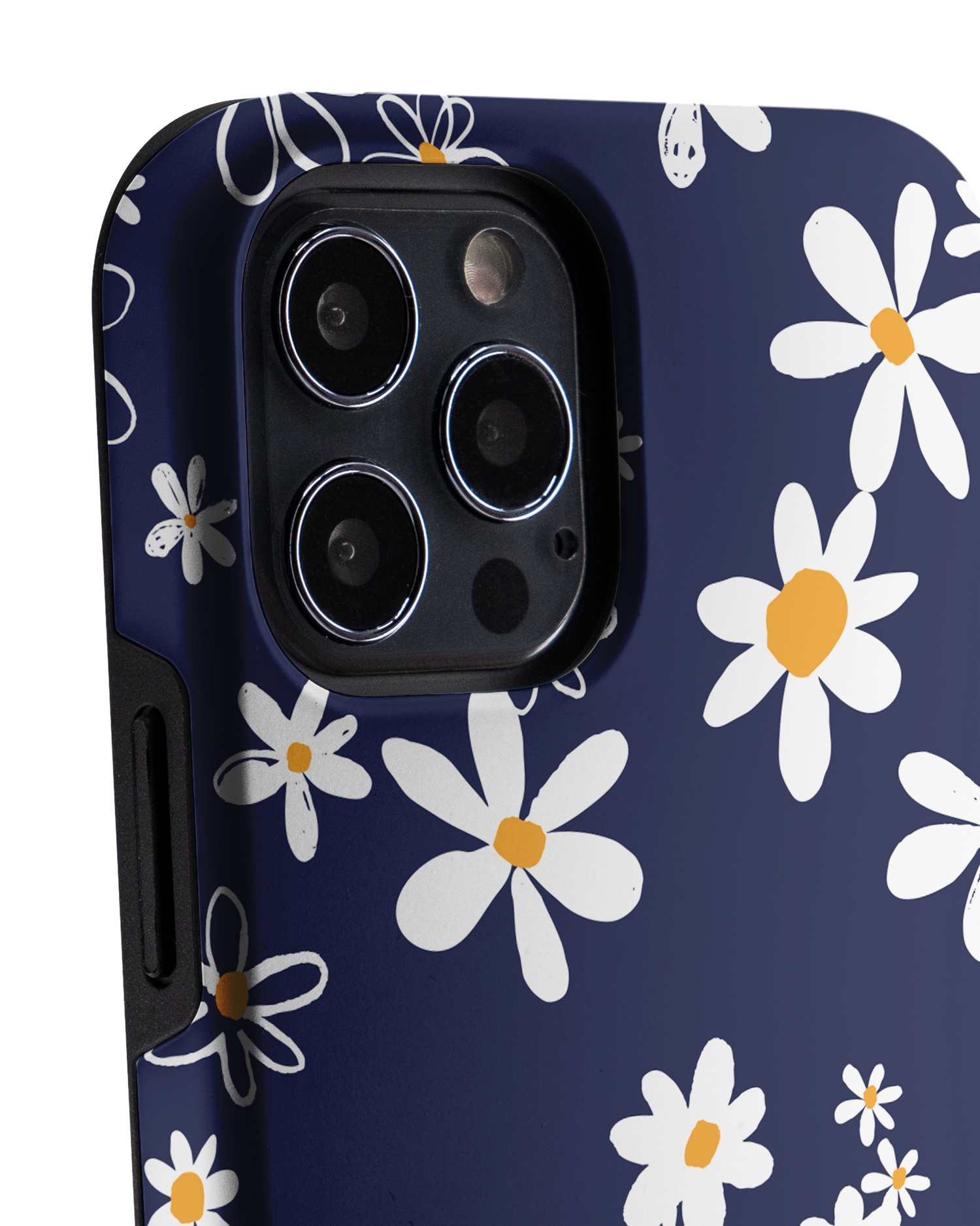 Navy Daisies Premium Phone Case Apple iPhone 12 Pro Max: Detail Shot 1