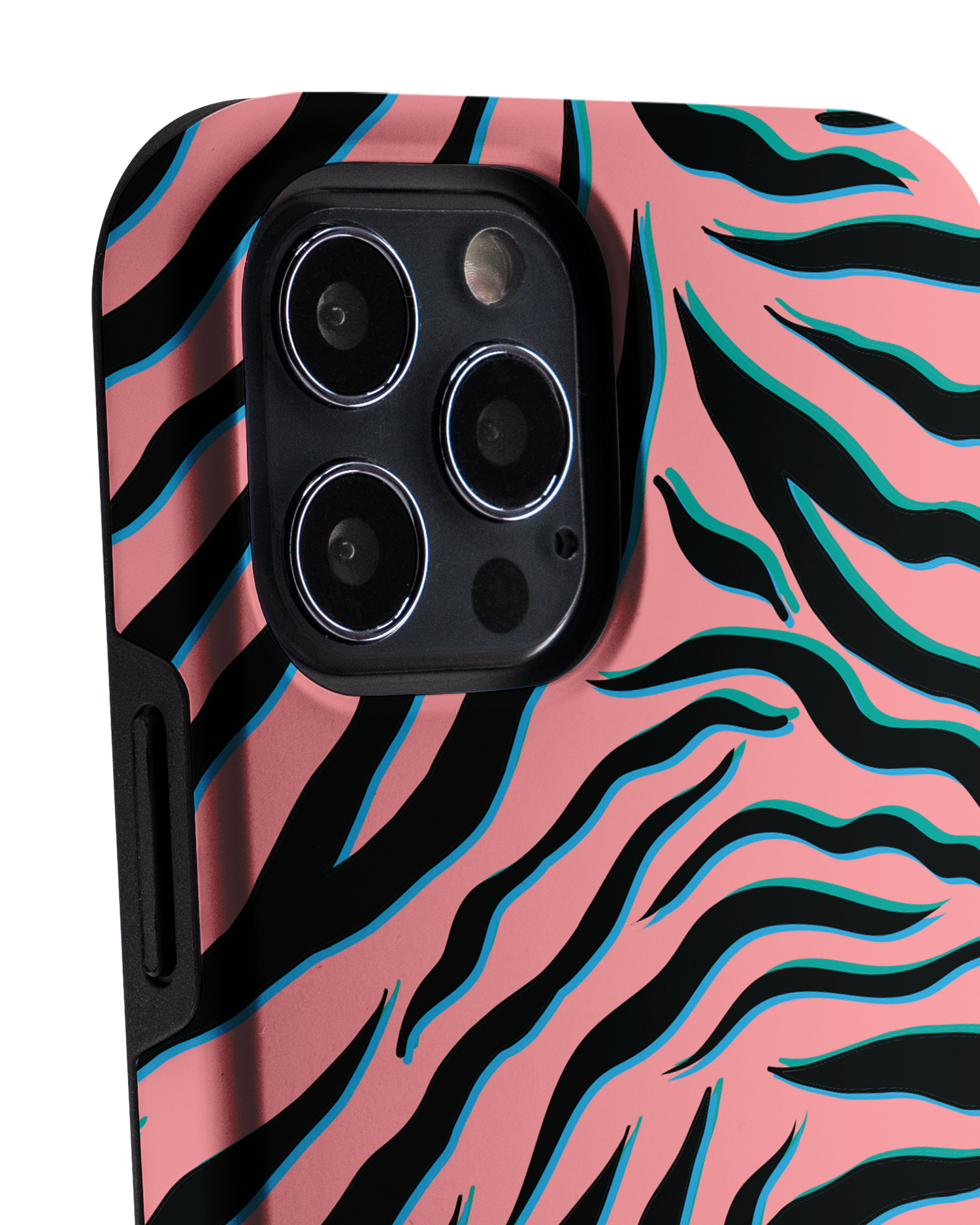 Pink Zebra Premium Phone Case Apple iPhone 12 Pro Max: Detail Shot 1