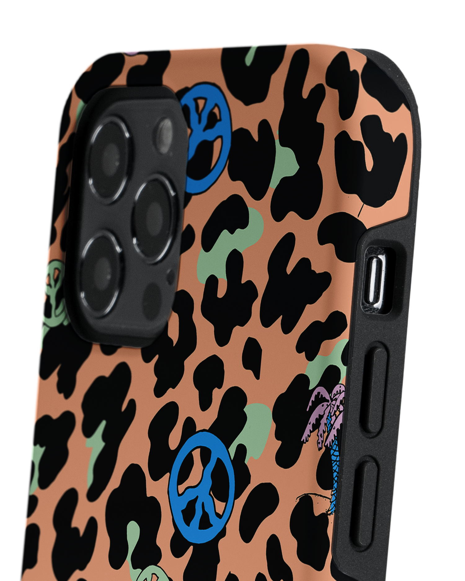 Leopard Peace Palms Premium Phone Case Apple iPhone 12 Pro Max: Detail Shot 2