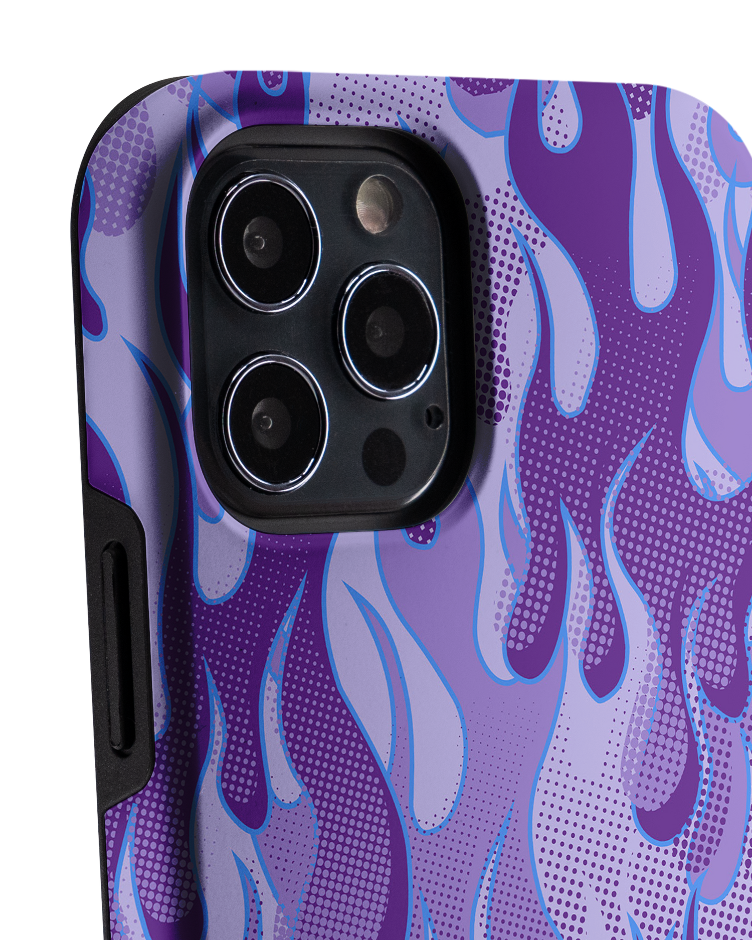 Purple Flames Premium Phone Case Apple iPhone 12 Pro Max: Detail Shot 1