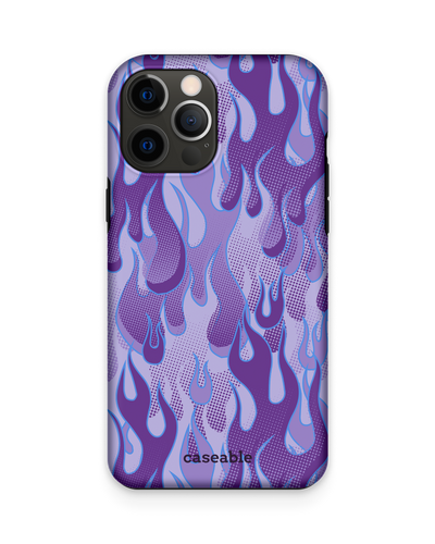 Purple Flames Premium Phone Case Apple iPhone 12 Pro Max