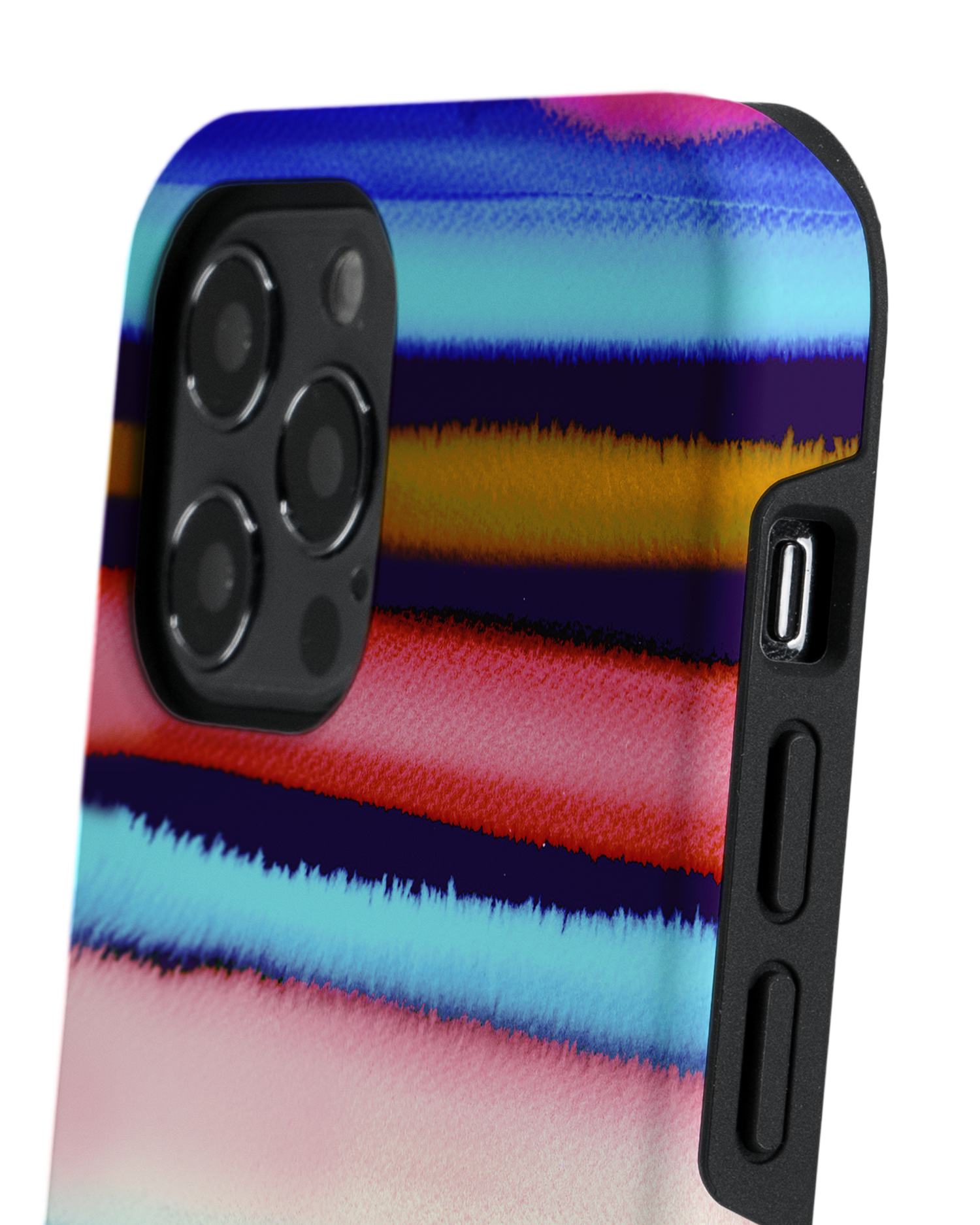 Watercolor Stripes Premium Phone Case Apple iPhone 12 Pro Max: Detail Shot 2