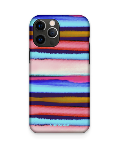 Watercolor Stripes Premium Phone Case Apple iPhone 12 Pro Max