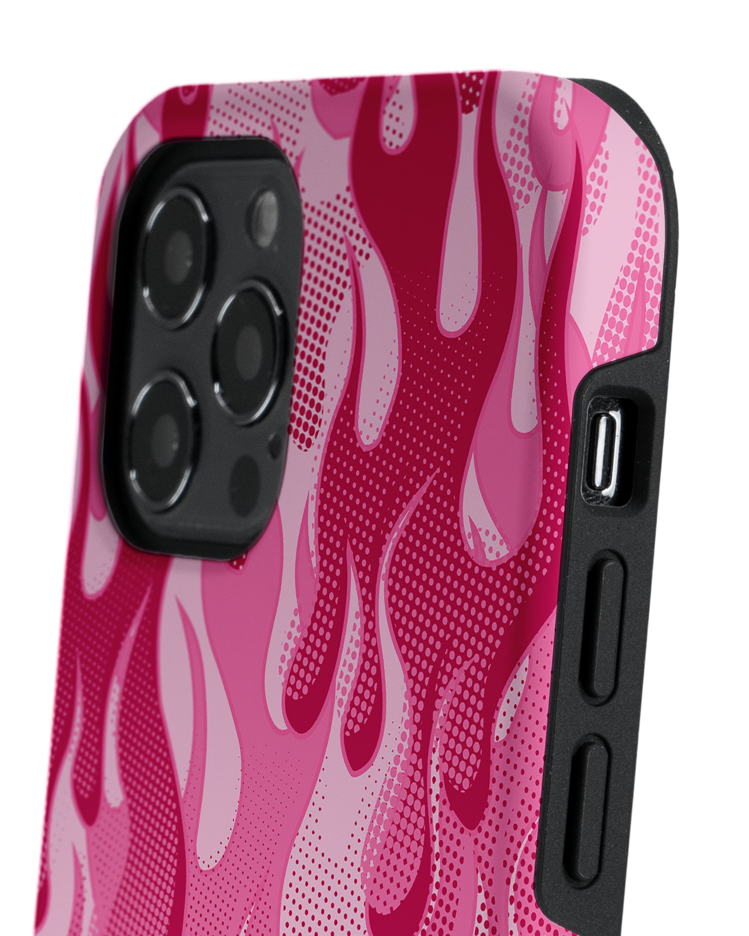 Pink Flames Premium Phone Case Apple iPhone 12 Pro Max: Detail Shot 2