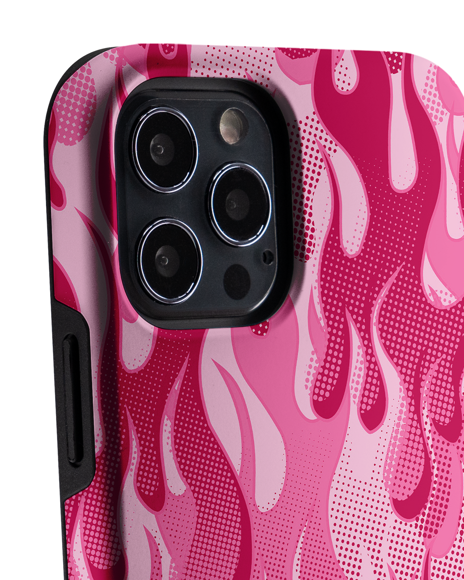 Pink Flames Premium Phone Case Apple iPhone 12 Pro Max: Detail Shot 1