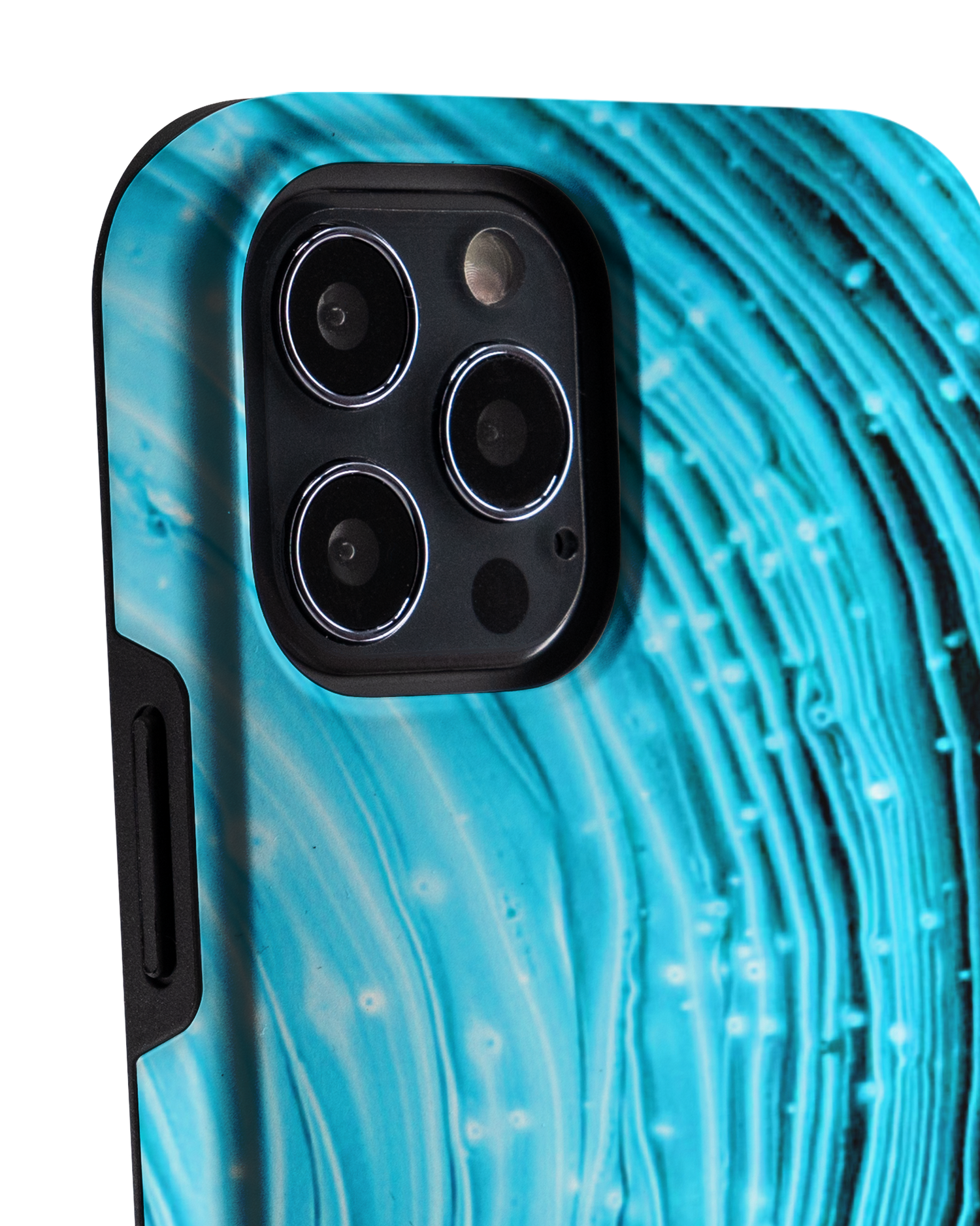 Turquoise Ripples Premium Phone Case Apple iPhone 12 Pro Max: Detail Shot 1