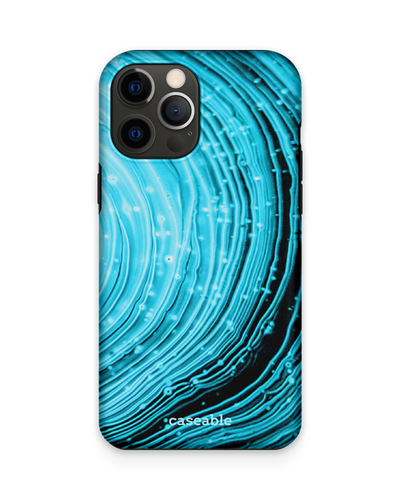 Turquoise Ripples Premium Phone Case Apple iPhone 12 Pro Max