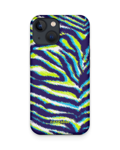 Neon Zebra Premium Phone Case Apple iPhone 13 mini