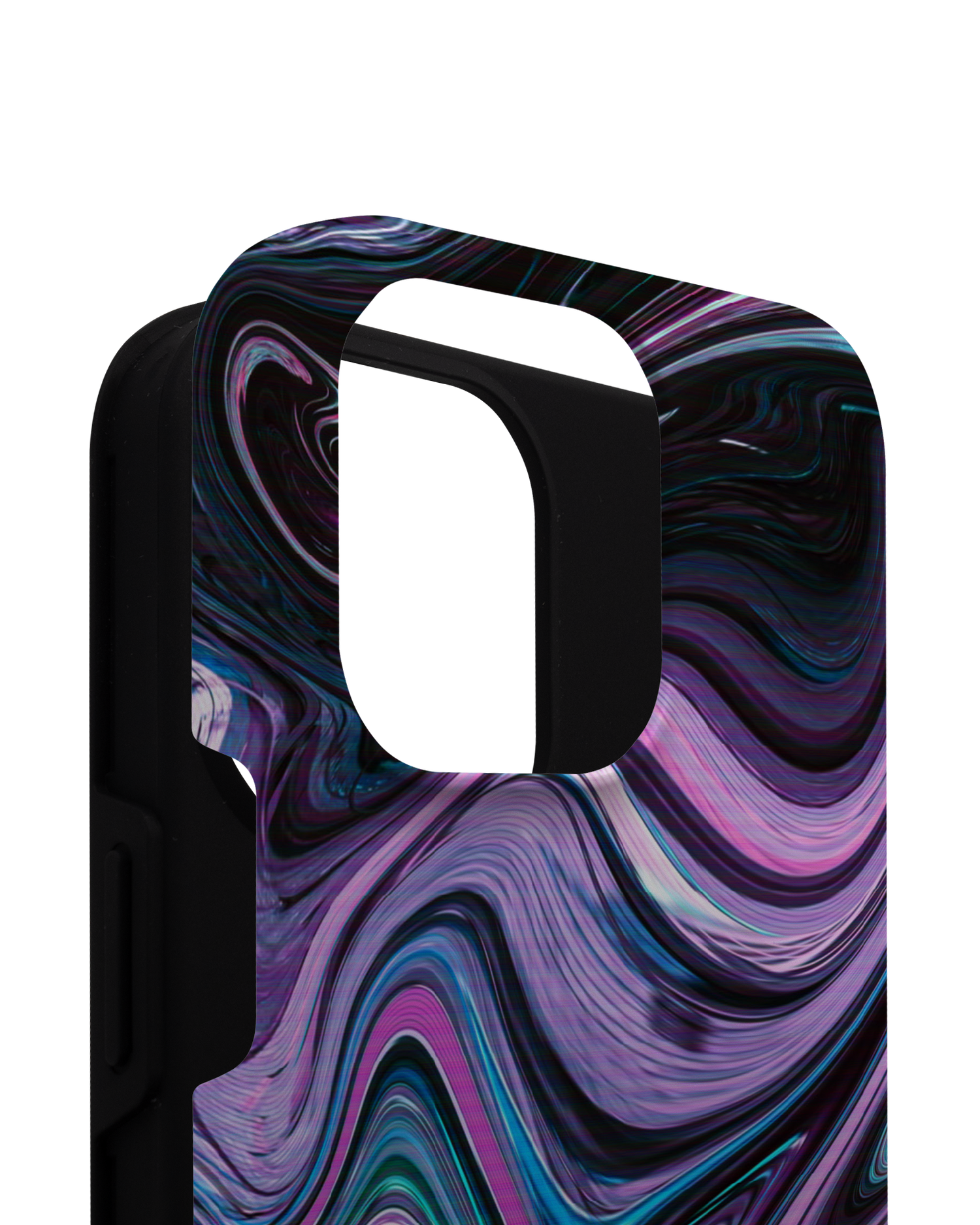Digital Swirl Premium Phone Case for Apple iPhone 14 Pro Max consisting of 2 parts