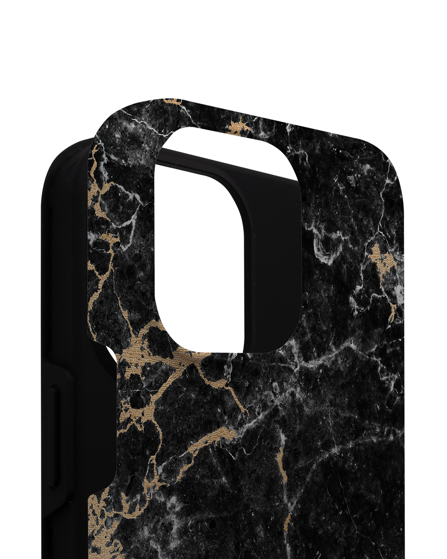 Marble and Gold Premium Phone Case for Apple iPhone 14 Pro Max consisting of 2 parts