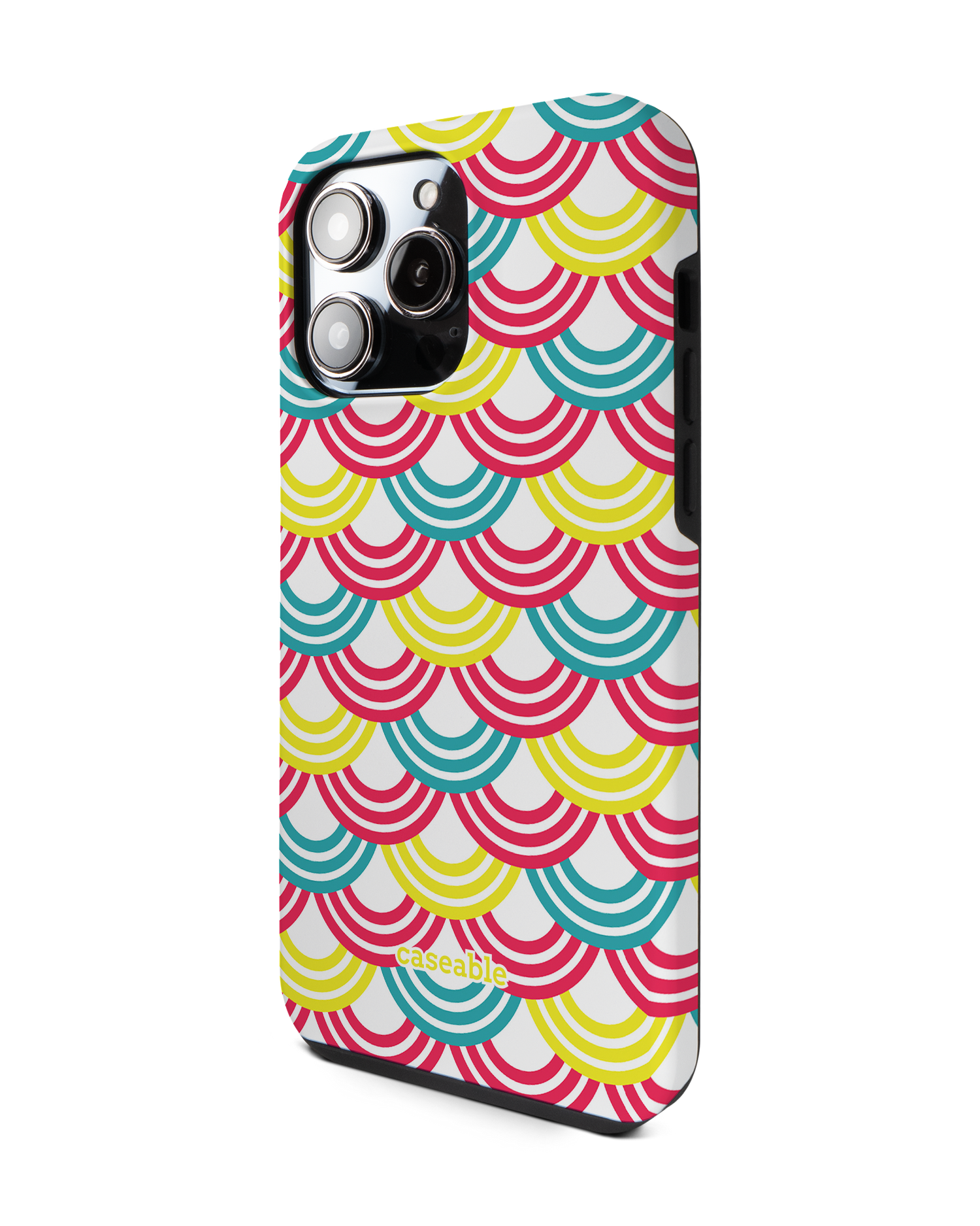 Rainbow Premium Phone Case for Apple iPhone 14 Pro Max: View from the right side