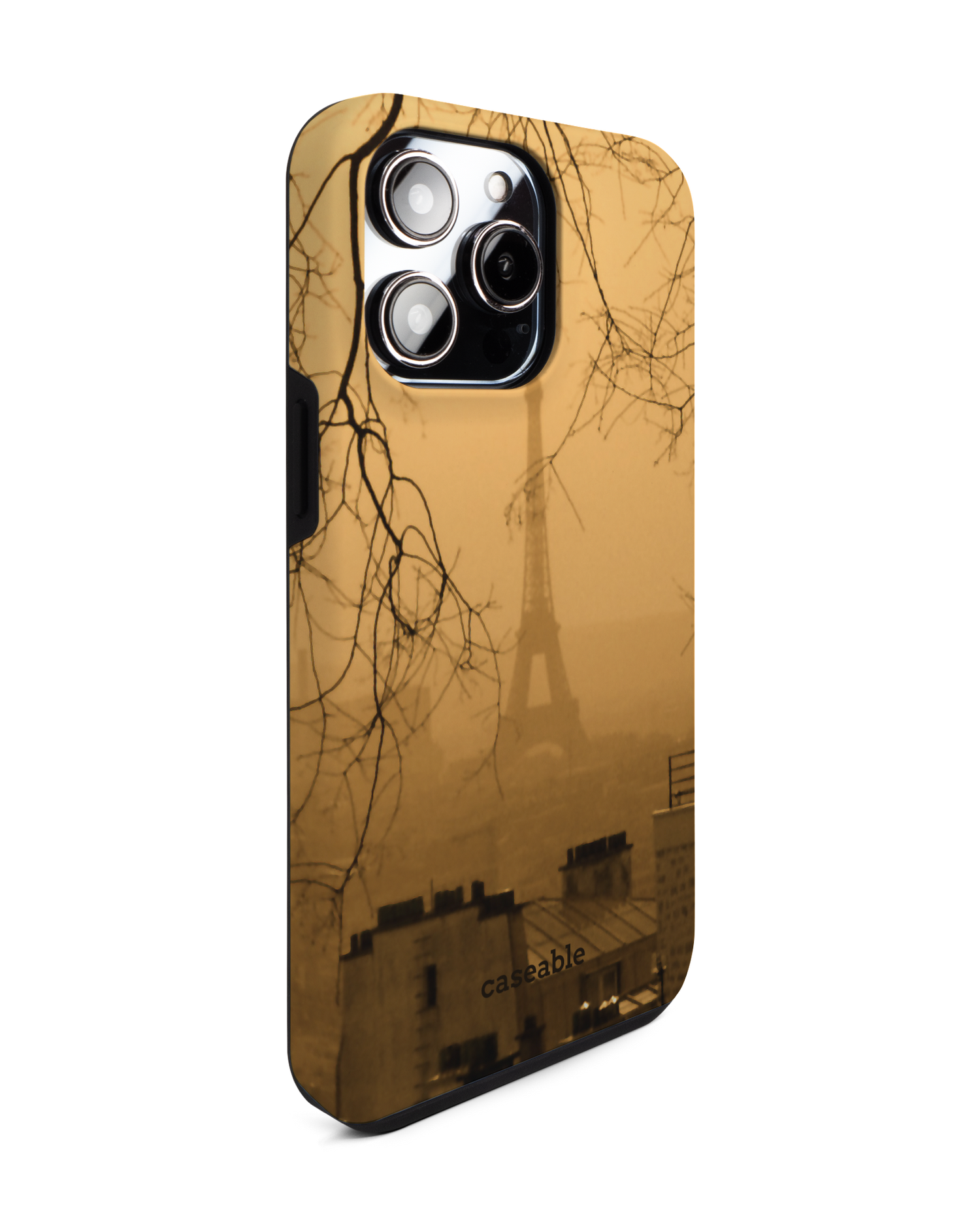 Paris Premium Phone Case for Apple iPhone 14 Pro Max: View from the left side