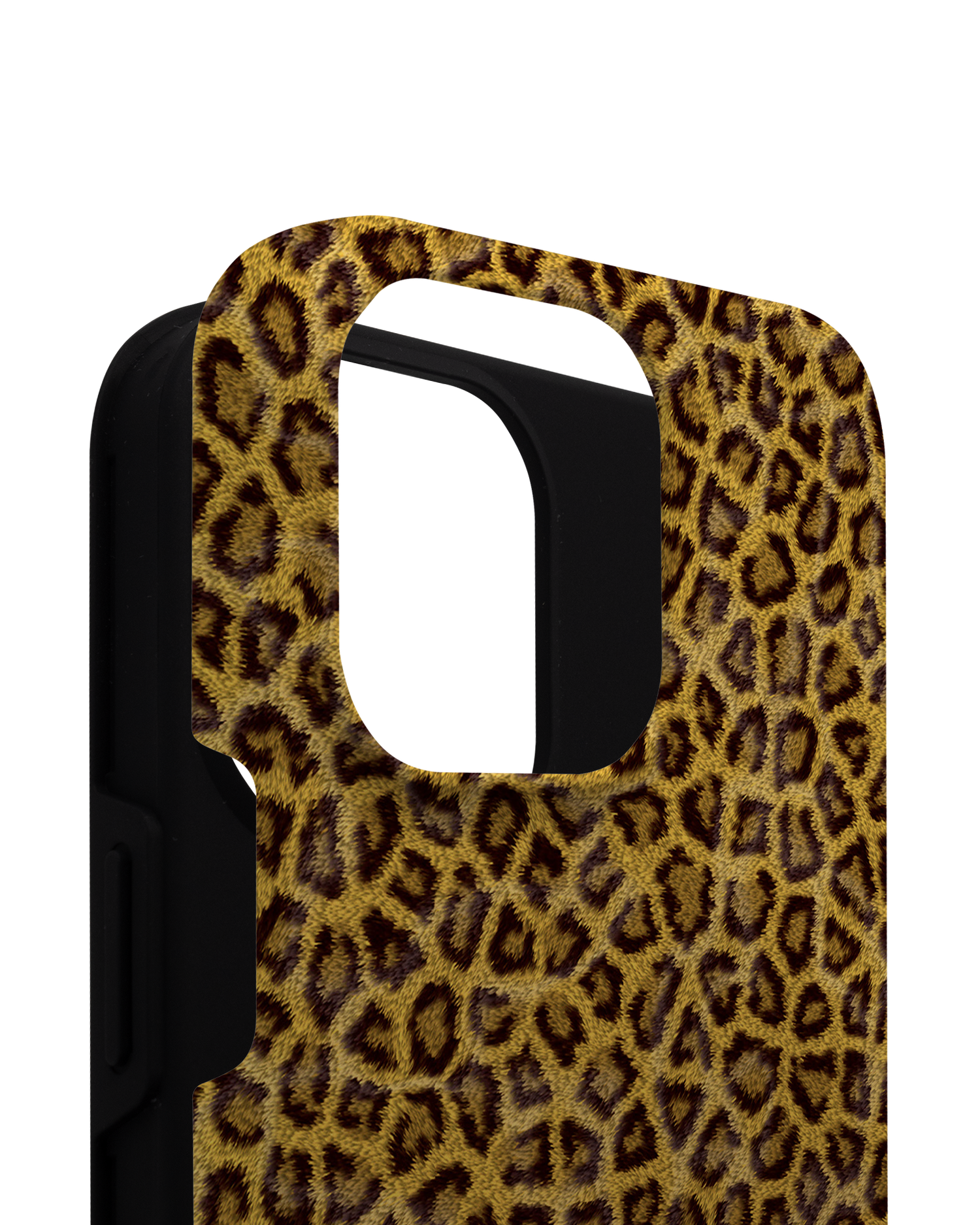 Leopard Skin Premium Phone Case for Apple iPhone 14 Pro Max consisting of 2 parts