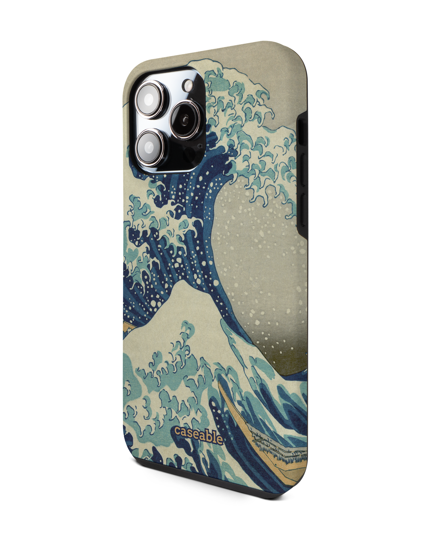 Great Wave Off Kanagawa By Hokusai Premium Phone Case for Apple iPhone 14 Pro Max: View from the right side