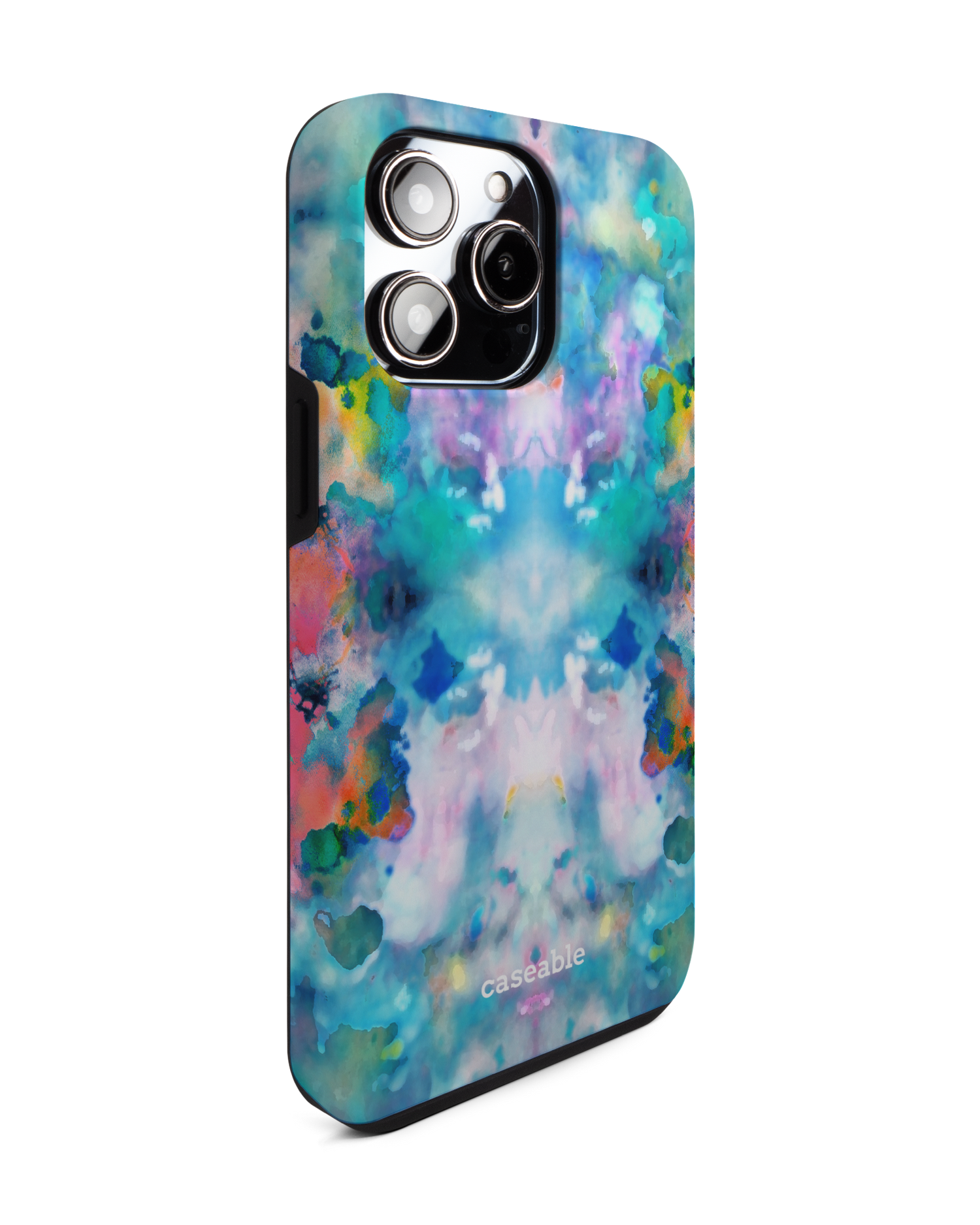 Paint Splatter Premium Phone Case for Apple iPhone 14 Pro Max: View from the left side