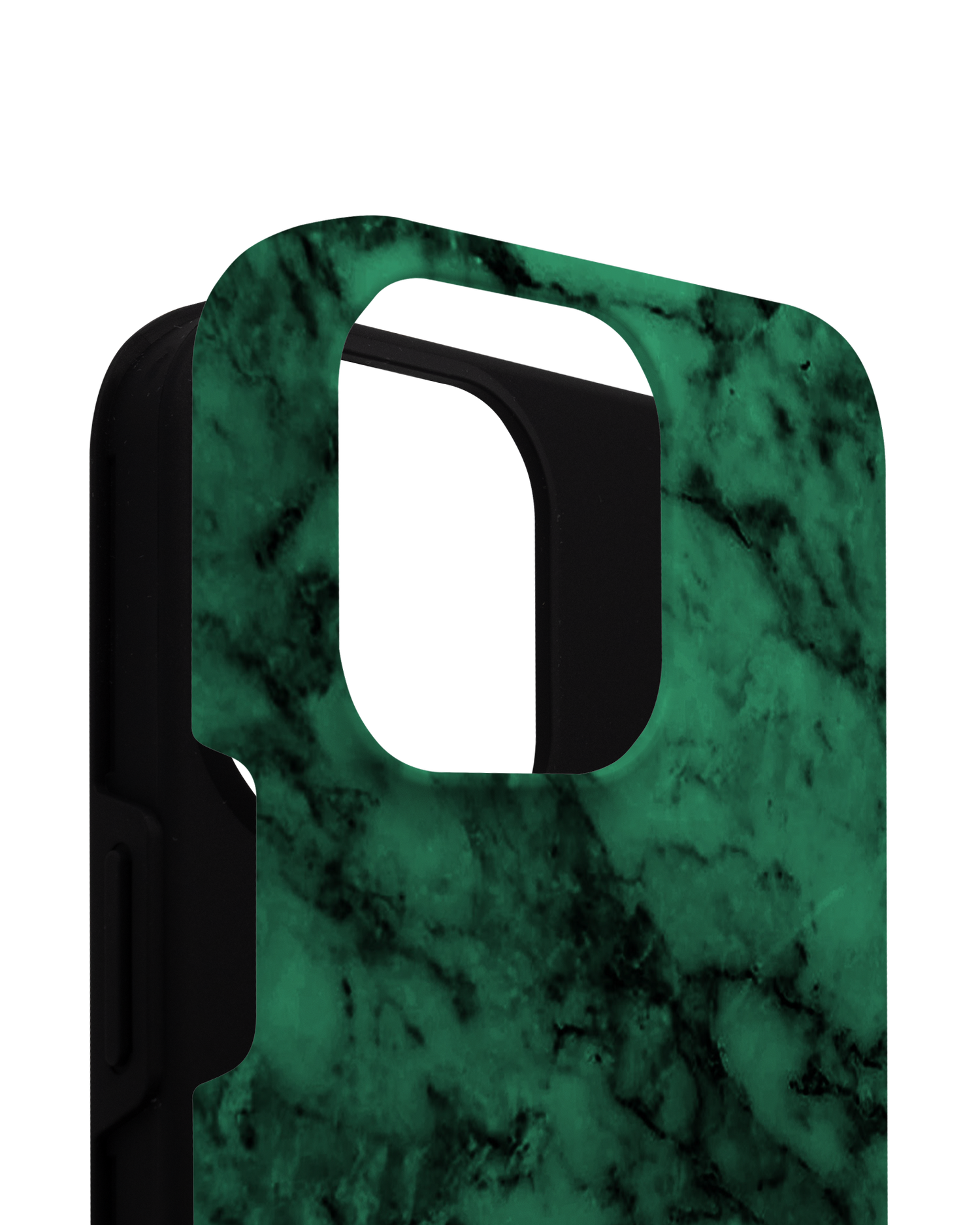 Green Marble Premium Phone Case for Apple iPhone 14 Pro Max consisting of 2 parts