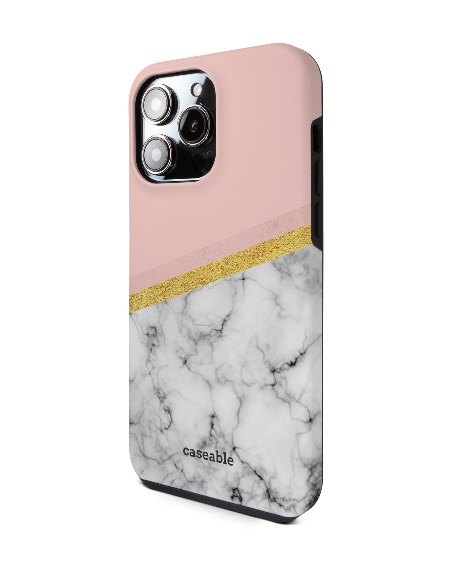 Marble Slice Premium Phone Case for Apple iPhone 14 Pro Max: View from the right side