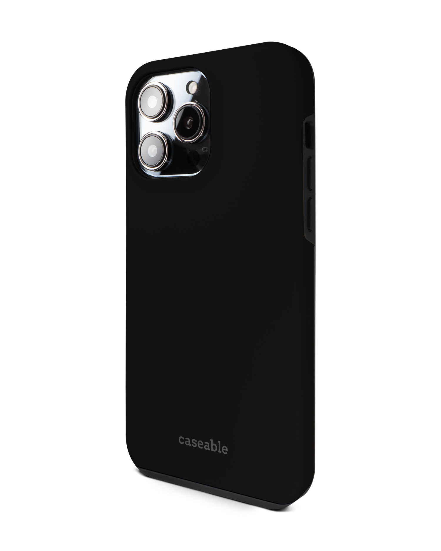 BLACK Premium Phone Case for Apple iPhone 14 Pro Max: View from the right side