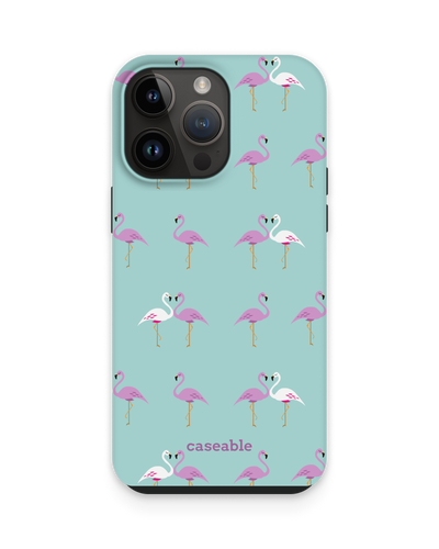 Two Flamingos Premium Phone Case for Apple iPhone 15 Pro Max