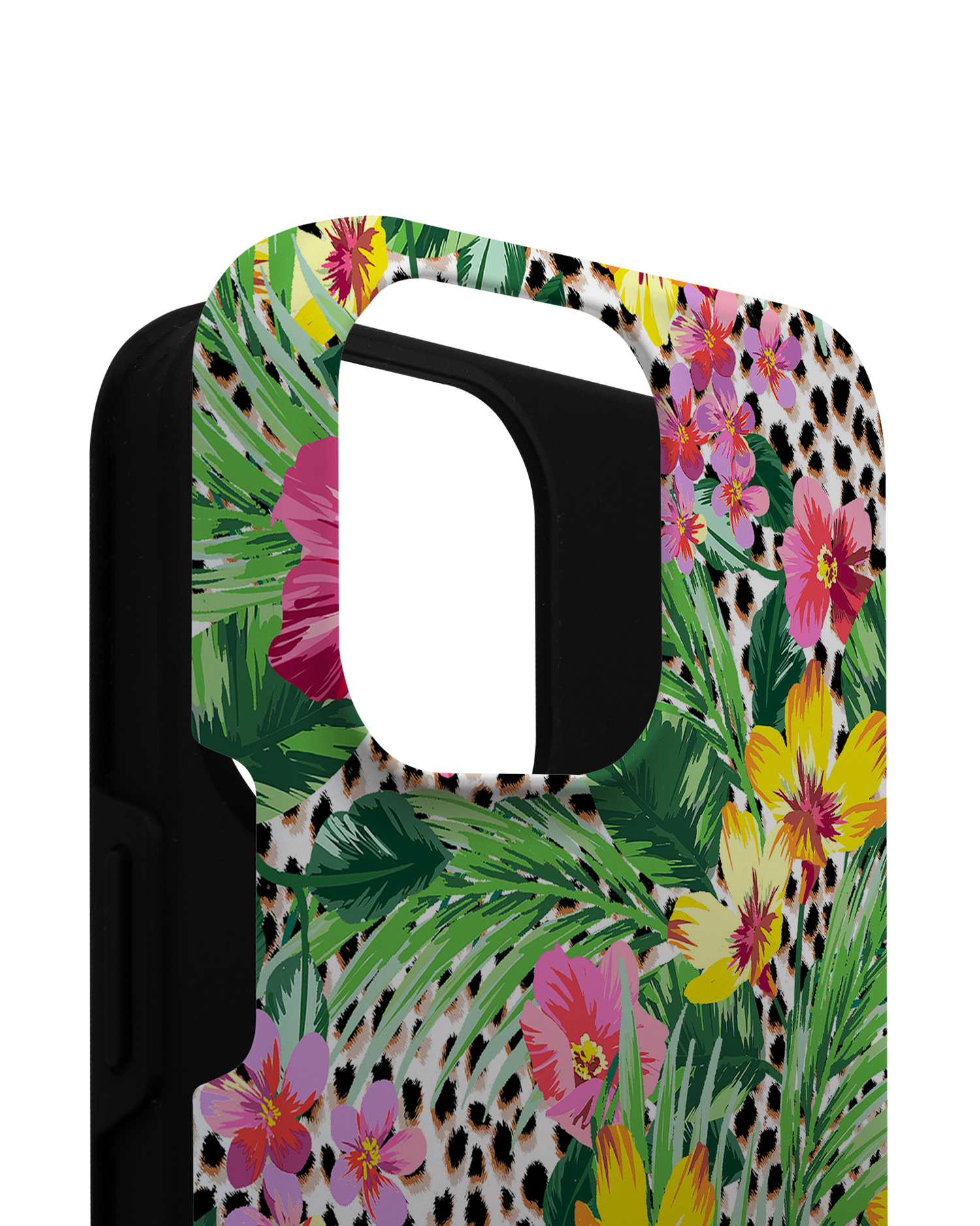 Tropical Cheetah Premium Phone Case for Apple iPhone 14 Pro Max consisting of 2 parts