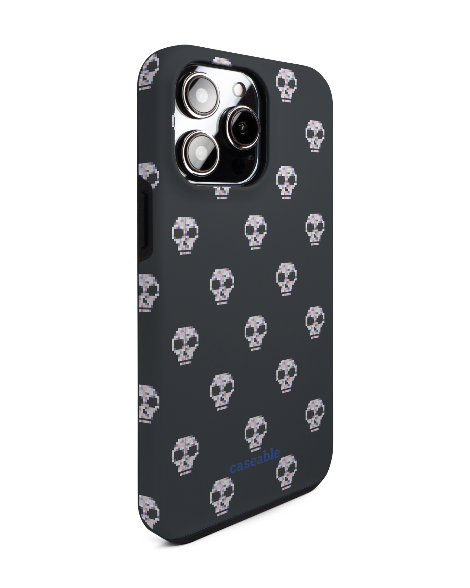 Digital Skulls Premium Phone Case for Apple iPhone 14 Pro Max: View from the left side