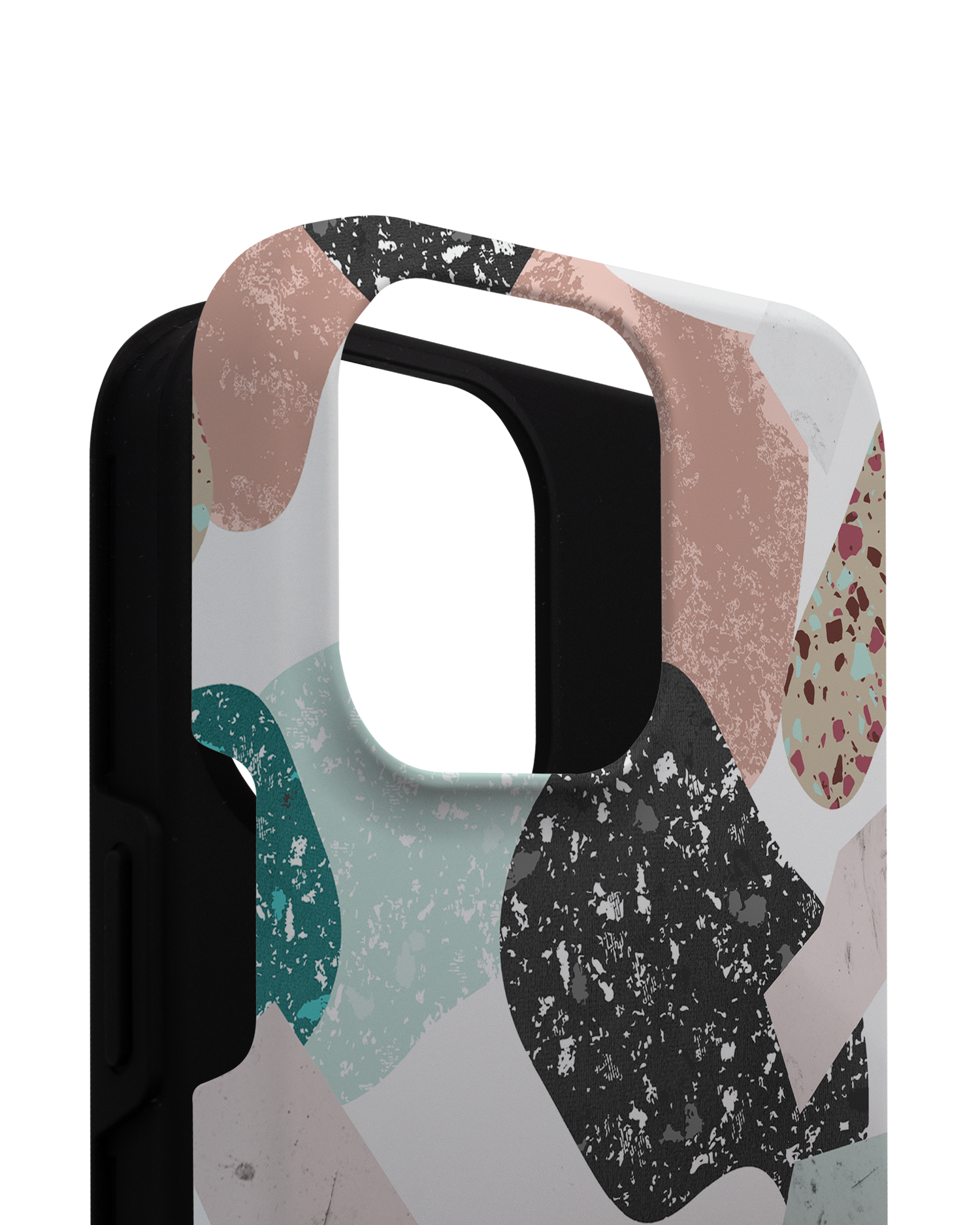 Scattered Shapes Premium Phone Case for Apple iPhone 14 Pro Max consisting of 2 parts