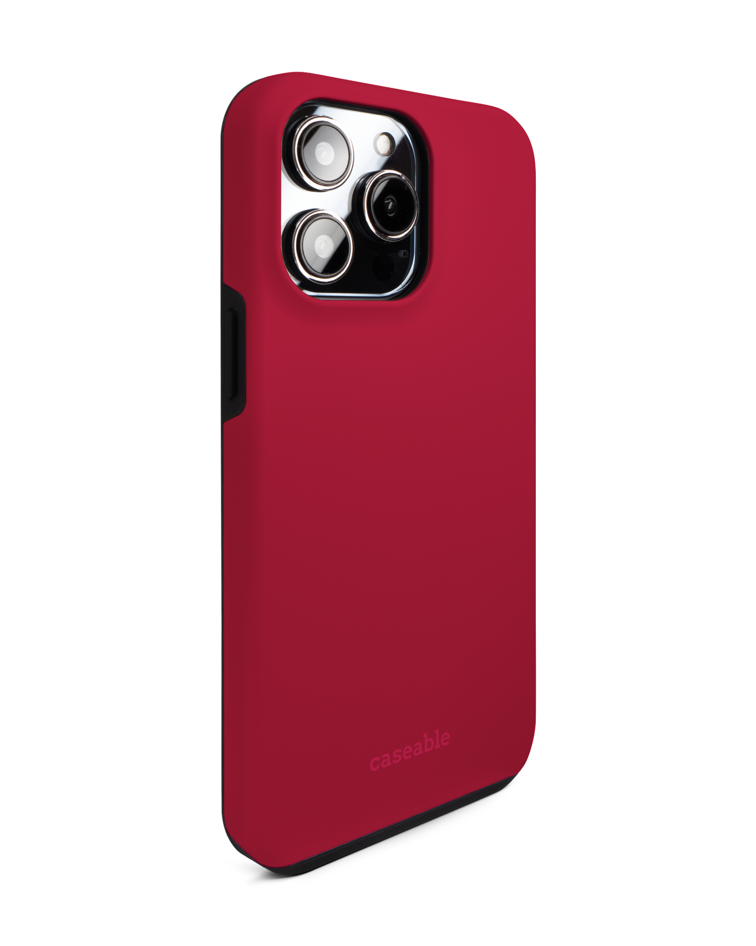 RED Premium Phone Case for Apple iPhone 14 Pro Max: View from the left side