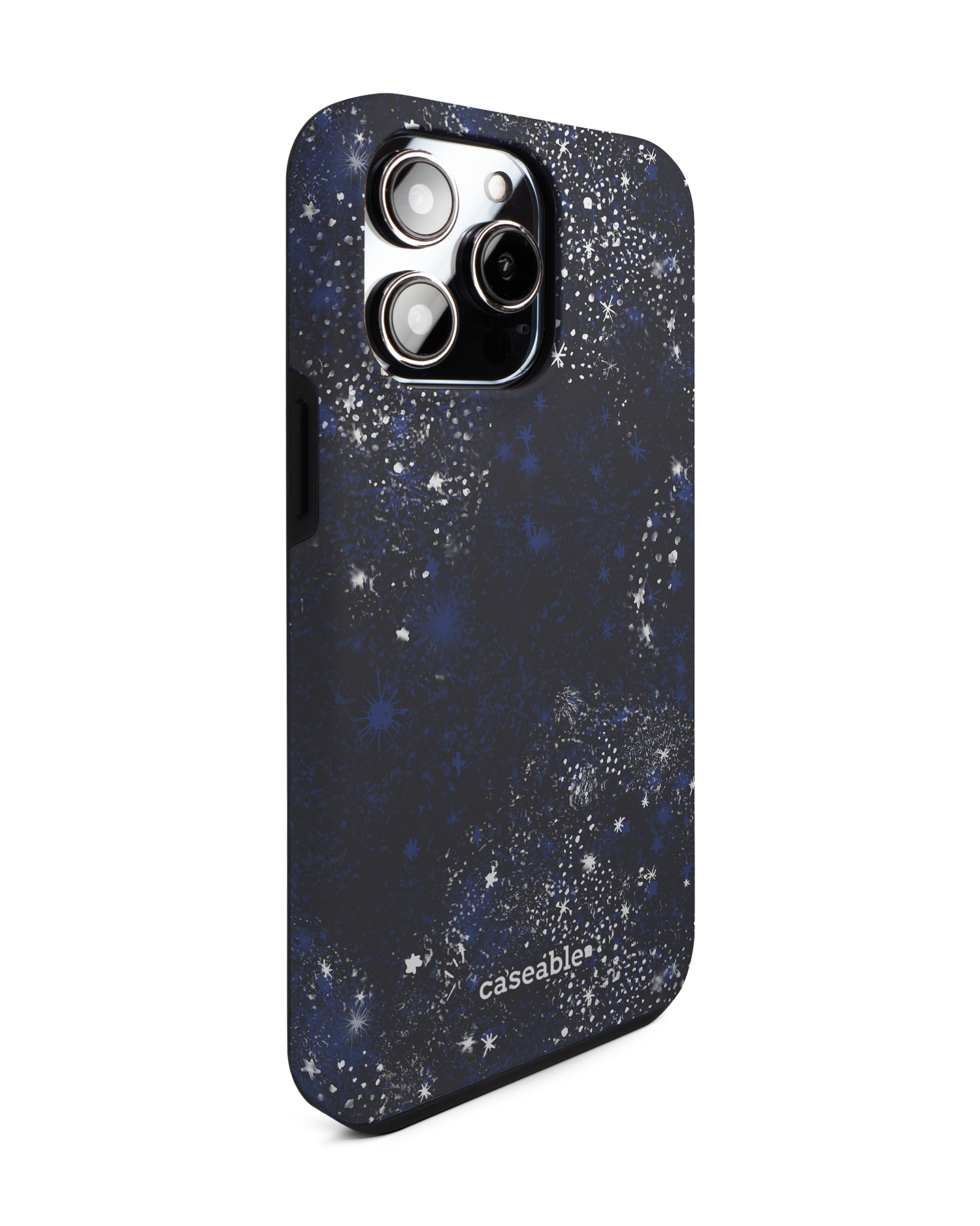 Starry Night Sky Premium Phone Case for Apple iPhone 14 Pro Max: View from the left side