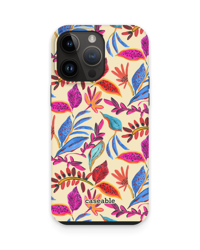 Painterly Spring Leaves Premium Phone Case for Apple iPhone 14 Pro Max