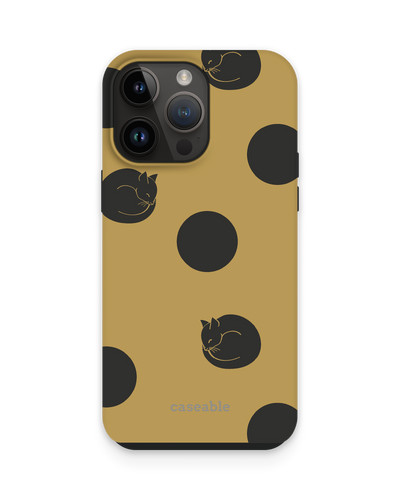 Polka Cats Premium Phone Case for Apple iPhone 14 Pro Max