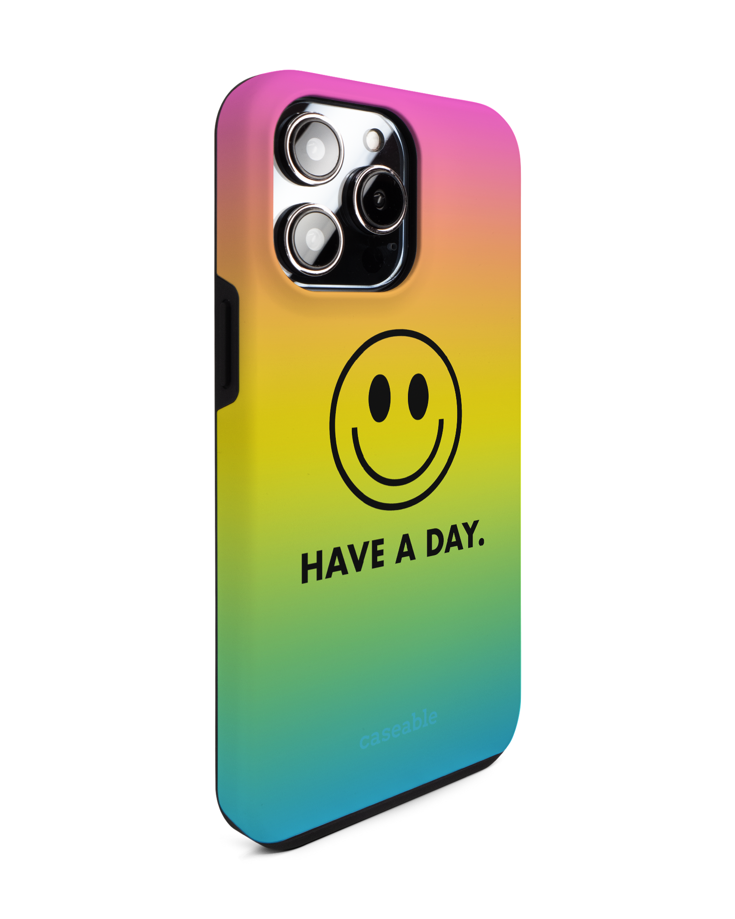 Have A Day Premium Phone Case for Apple iPhone 14 Pro Max: View from the left side