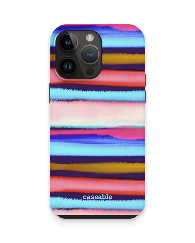 Watercolor Stripes Premium Phone Case for Apple iPhone 14 Pro Max