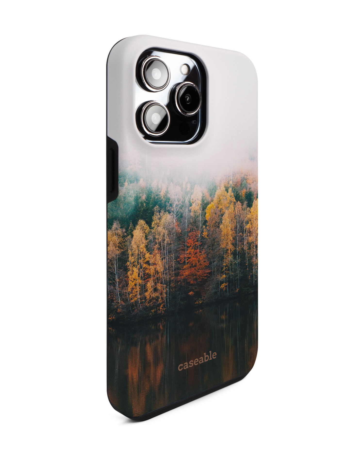 Fall Fog Premium Phone Case for Apple iPhone 14 Pro Max: View from the left side