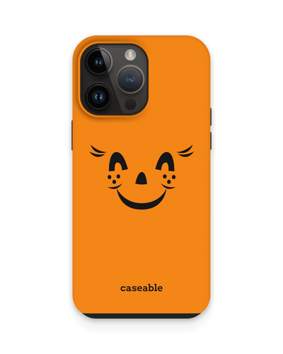 Pumpkin Smiles Premium Phone Case for Apple iPhone 15 Pro Max