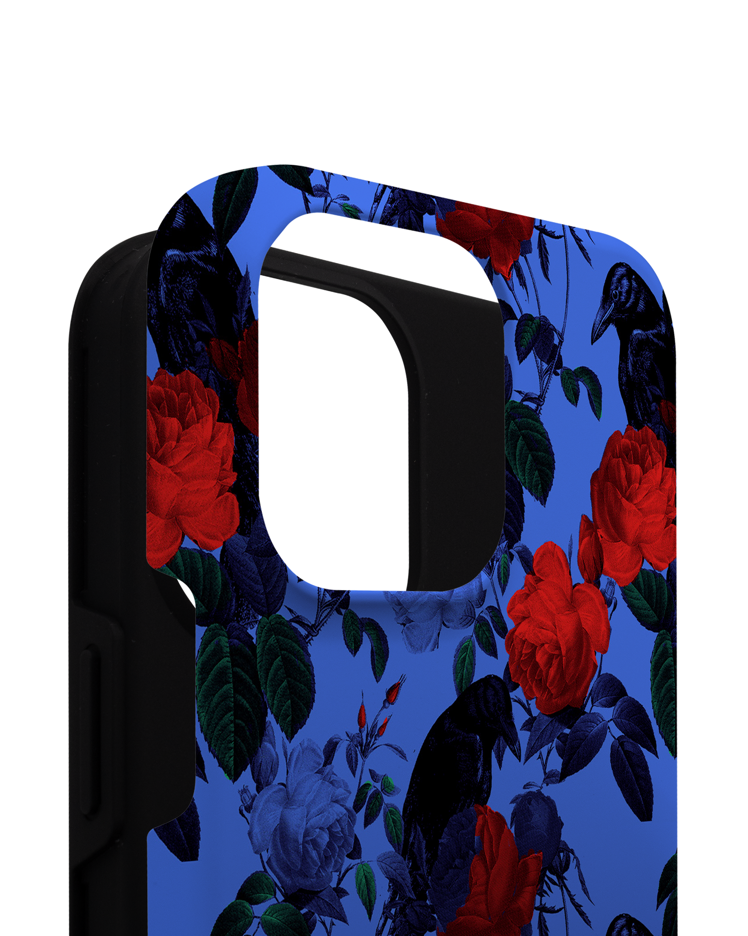 Roses And Ravens Premium Phone Case for Apple iPhone 14 Pro Max consisting of 2 parts