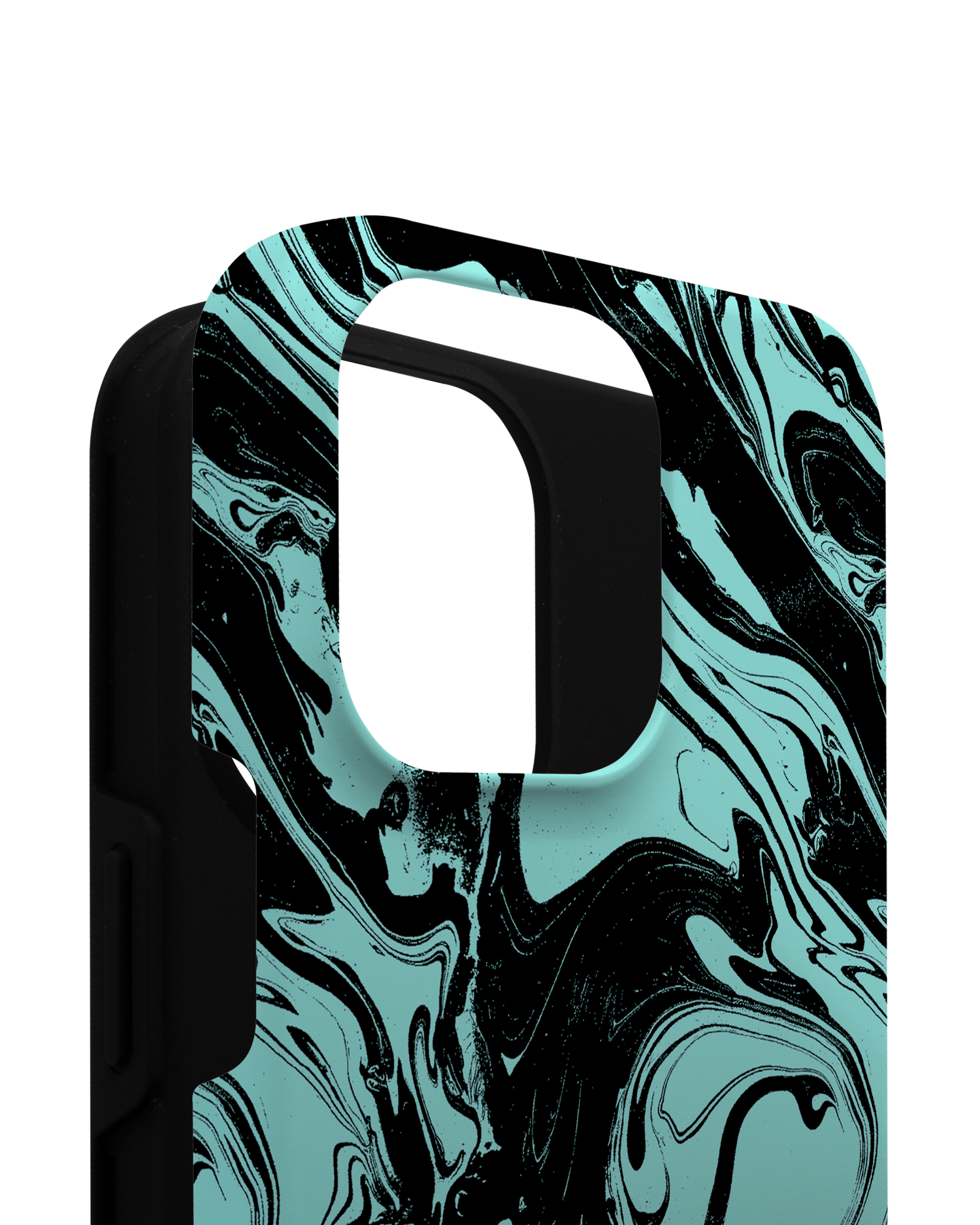 Mint Swirl Premium Phone Case for Apple iPhone 14 Pro Max consisting of 2 parts