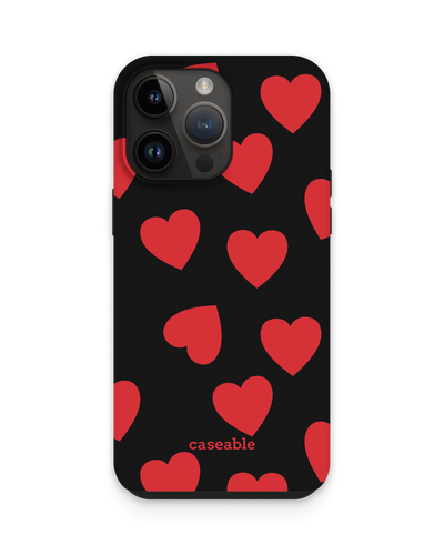 Repeating Hearts Premium Phone Case for Apple iPhone 15 Pro Max