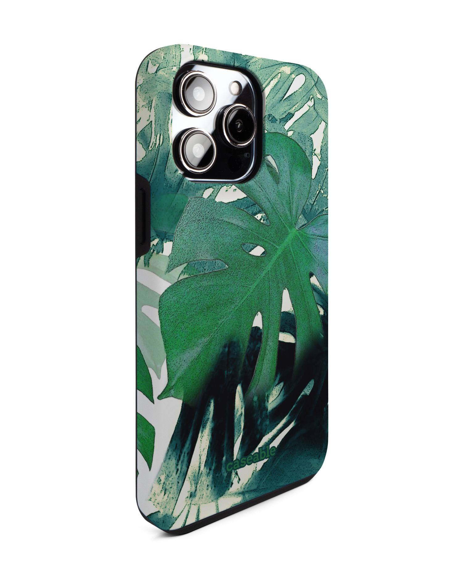 Saturated Plants Premium Phone Case for Apple iPhone 14 Pro Max: View from the left side