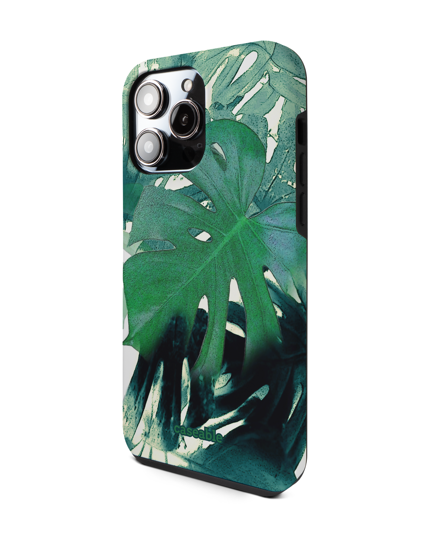 Saturated Plants Premium Phone Case for Apple iPhone 14 Pro Max: View from the right side