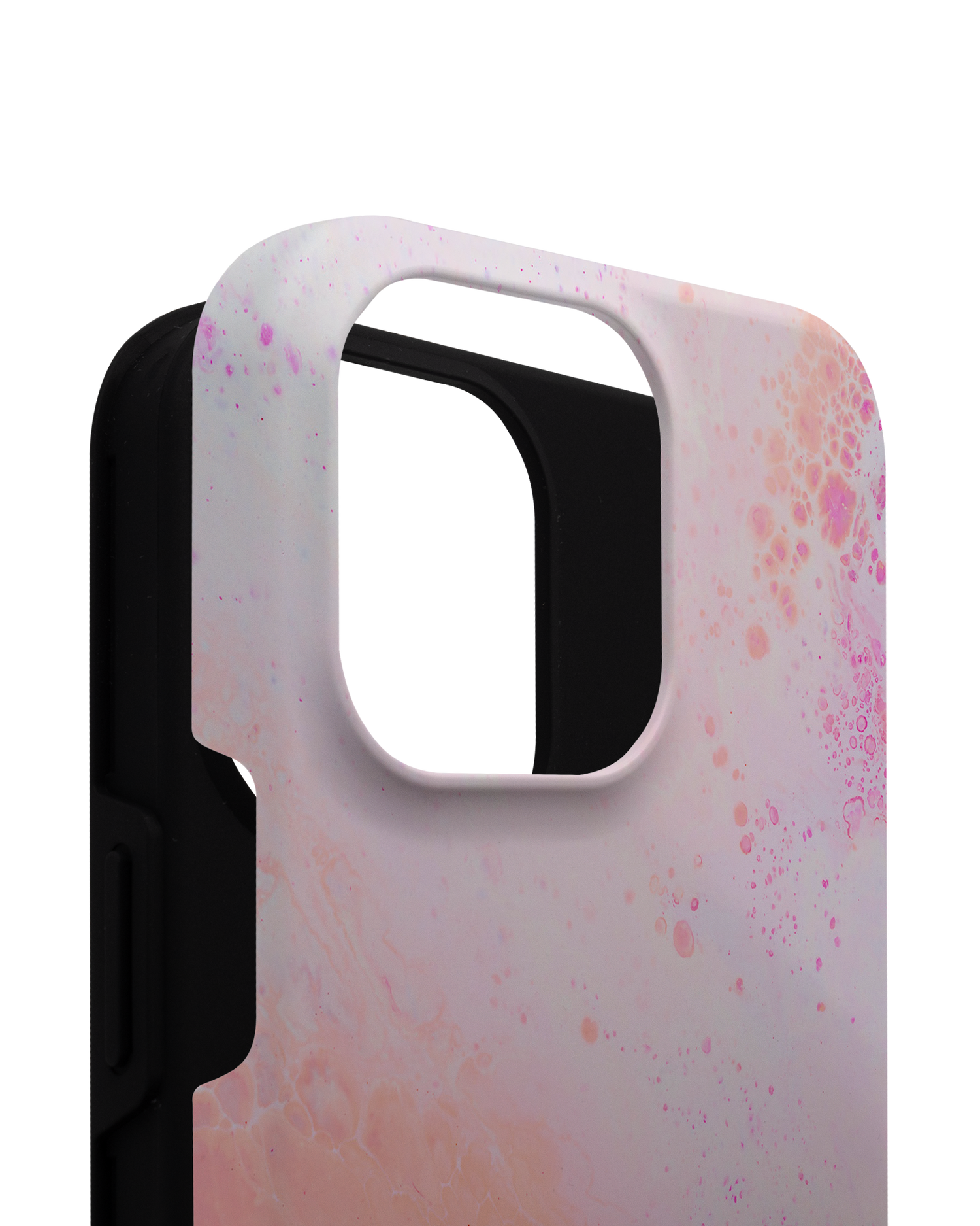 Peaches & Cream Marble Premium Phone Case for Apple iPhone 14 Pro Max consisting of 2 parts