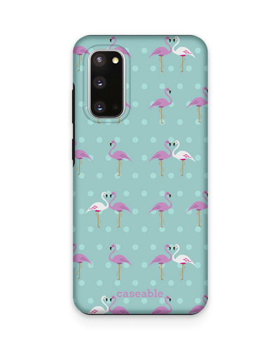 Two Flamingos Premium Phone Case Samsung Galaxy S20
