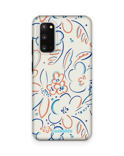 Bloom Doodles Premium Phone Case Samsung Galaxy S20