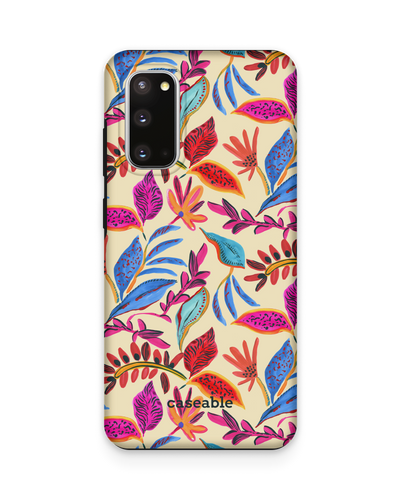 Painterly Spring Leaves Premium Phone Case Samsung Galaxy S20