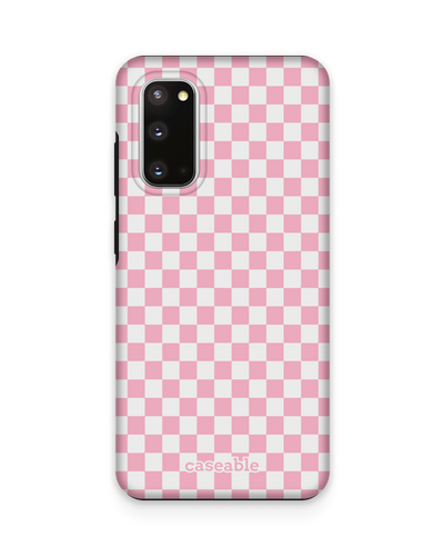Pink Checkerboard Premium Phone Case Samsung Galaxy S20