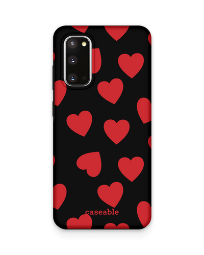 Repeating Hearts Premium Phone Case Samsung Galaxy S20