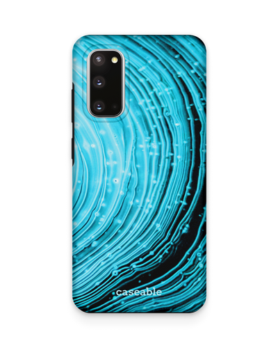 Turquoise Ripples Premium Phone Case Samsung Galaxy S20