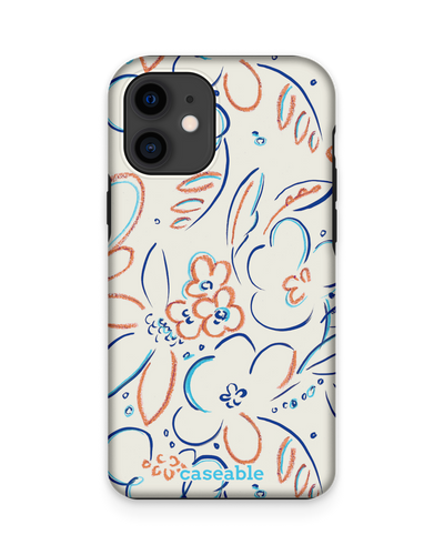Bloom Doodles Premium Phone Case Apple iPhone 12 mini